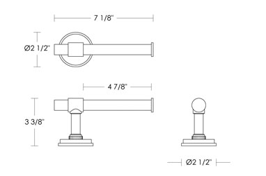 Urban Archaeology | City Toilet Paper Holder UA2574 BA