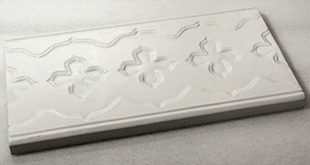 V15 Metro Ceramic Tile 6" × 6" Trefoils Frieze